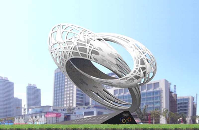 不锈钢雕塑在现代城市中的魅力展现